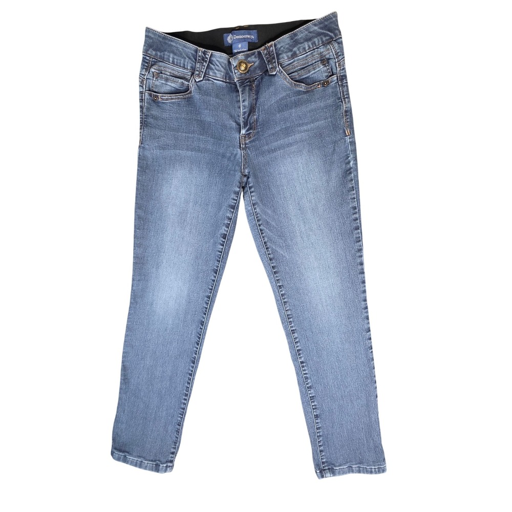 Democracy Absolution Skinny Jeans Womens 6 Blue Medium Wash B1560Q4CD Mid Rise